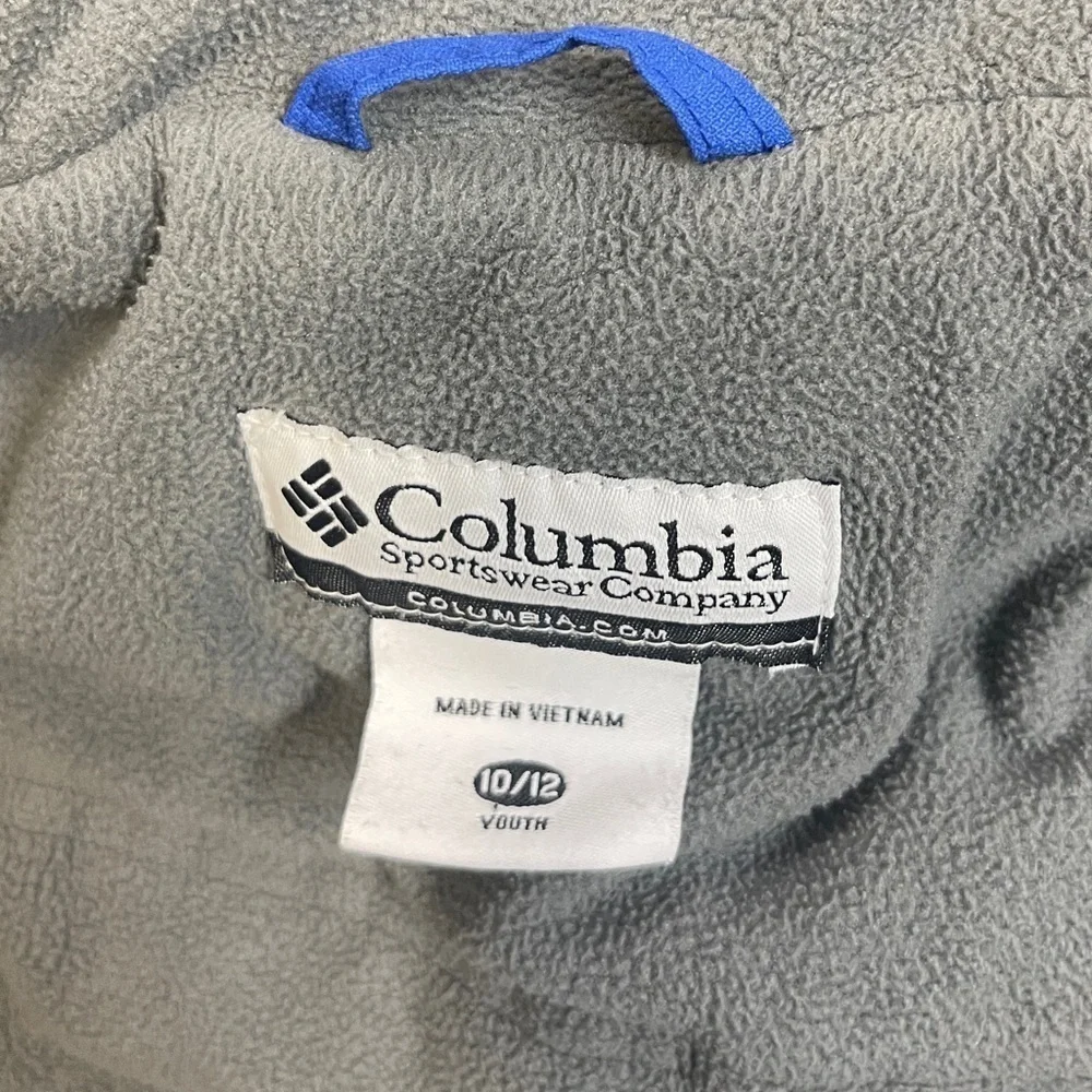 Columbia: Kids Blue / Gray Heavy Snow Coat, Size 10/12